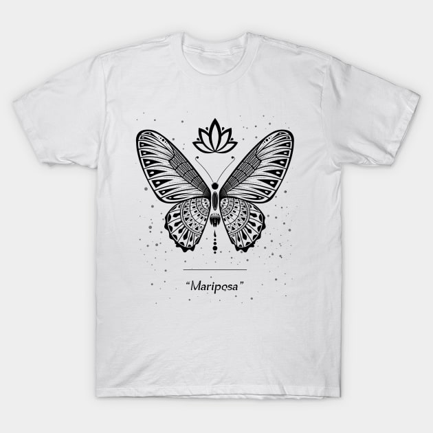 Palawan Mariposa Butterfly T-Shirt by noobsknack